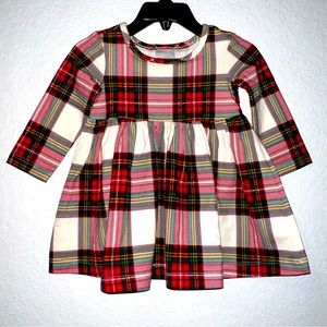 Hanna Andersson plaid infant dress